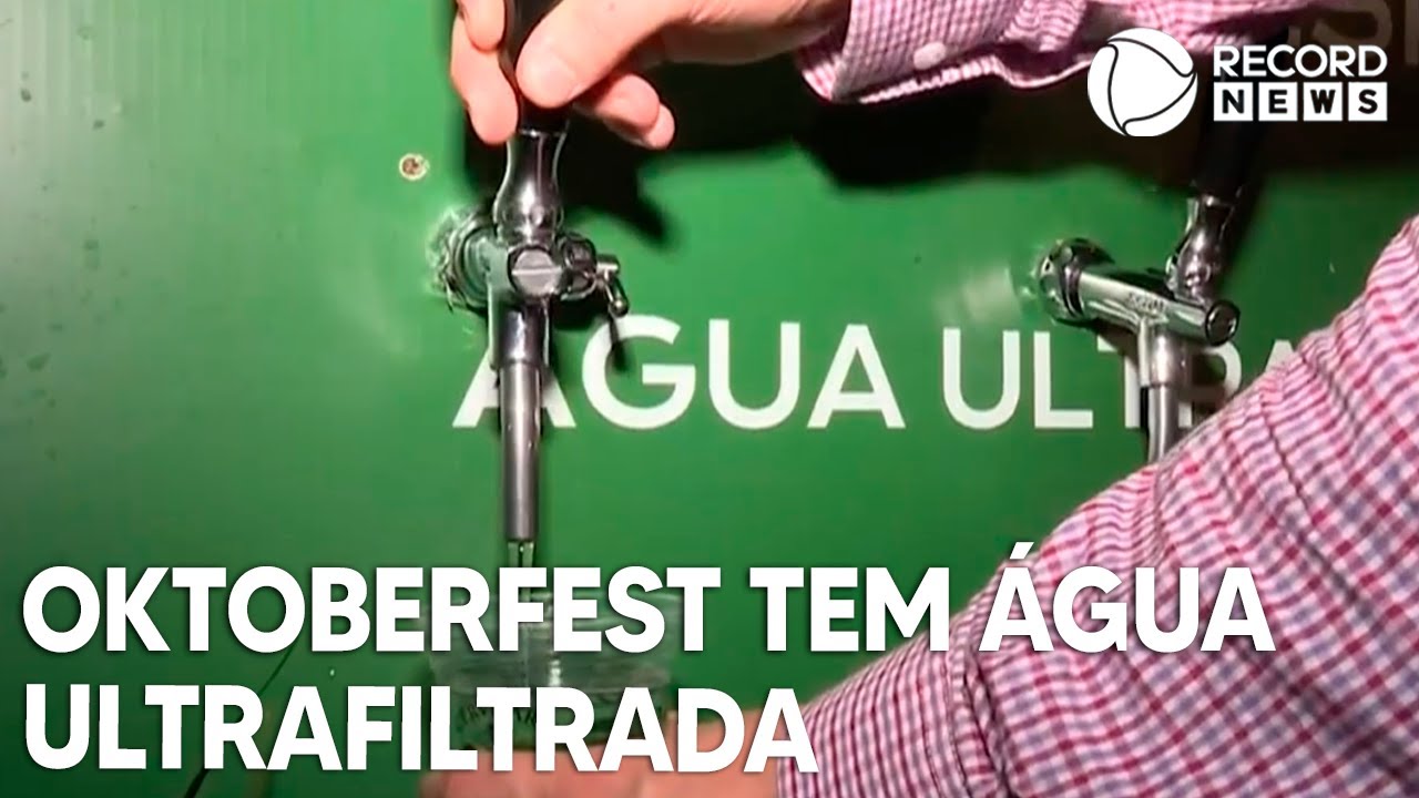 Oktoberfest Blumenau oferece água ultrafiltrada para visitantes