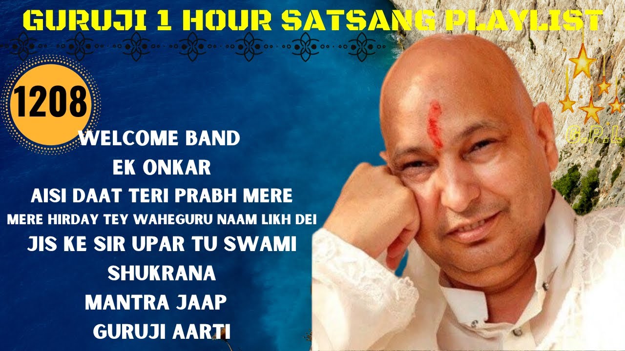 One Hour GURU JI Satsang Playlist 1208 Jai Guru Ji Shukrana Guru Ji gandhi-jayanti-with-father-of-the-nation-ji-portrait-vector-design