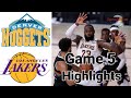 Nuggets vs Lakers HIGHLIGHTS Full Game | NBA Playoff Game 5