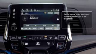 honda odyssey audio screen touch