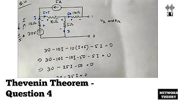 Thevenin Theorem | Question 4 | Network Theorems | Network Theory