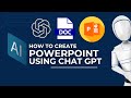 How to create powerpoint using chat gpt  step by step guidea