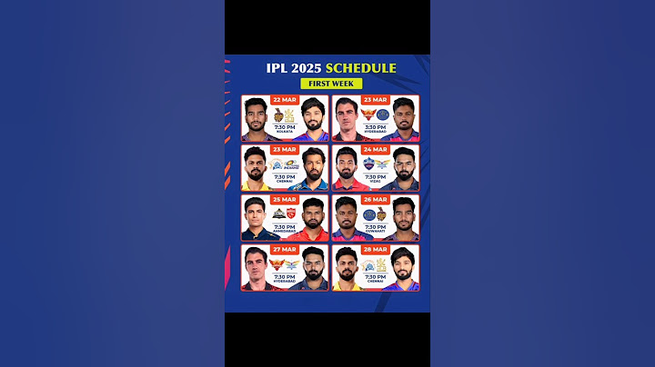 IPL 2025 SCHEDULEFIRST WEEK #shorts #rcb #kkr #srh #rajasthanroyals #gujarattitans #dc #pbks