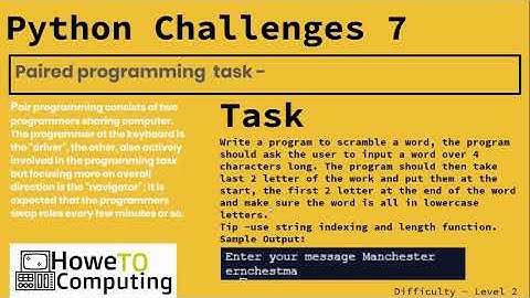 Python challenges level 2 challenge 7