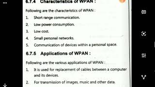 Wireless Personal Area Network