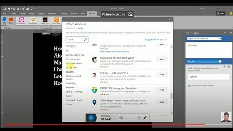 How to Add-Ins Wikipedia, Dictionary, Grammarly in Word