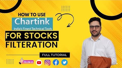 Chartink Scanner Tutorial | How to Build Scanner from Scratch | Filtration of Stocks