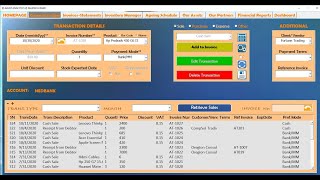 Mini Accounting Application + POS developed in MS Excel