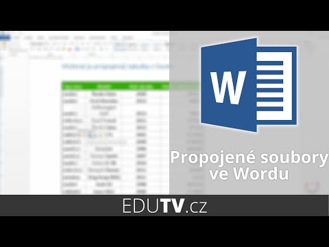 Propojené tabulky a grafy z Excelu do Wordu | EduTV