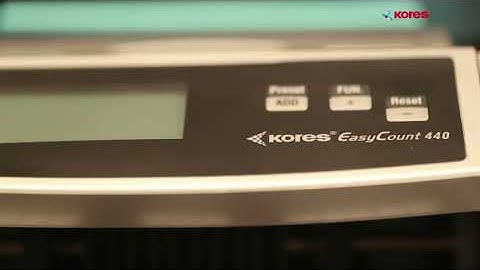 Kores Easy Count 440 Currency Counting Machine (Grey) Demonstration