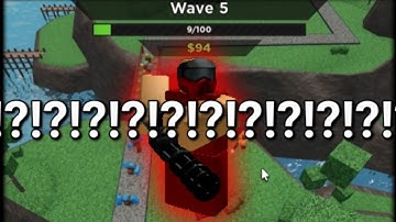 Getting Wave 5 Commando in Grassland Solo - Roblox Tower Battles