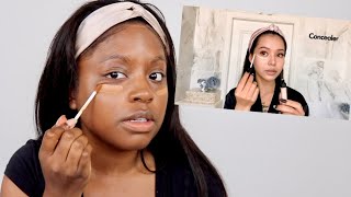 I TRIED FOLLOWING BELLA POARCH MAKEUP ROUTINE