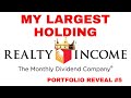 The king of reits realty income  o stock  my portfolio reveal