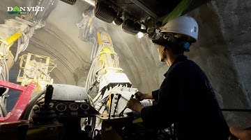 Cận cảnh robot thi công hầm xuyên núi dài nhất cao tốc Bắc – Nam