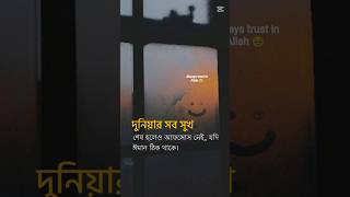 - দুনিয়ায় সব সুখ শেষ হলেও আফসোস নেই, যদি ঈমান ঠিক থাকে.!