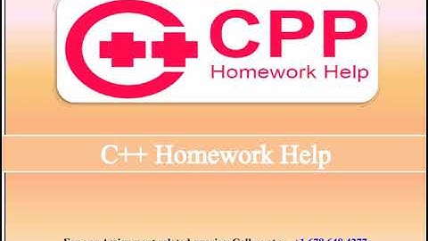 C++ Homework Help