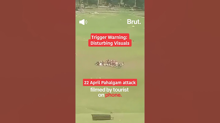 Video captured moments when the terror attack took place in Pahalgam...