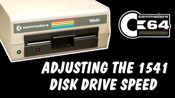 Adjusting the Commodore 1541 disk drive speed - SUPER EASY and Fast