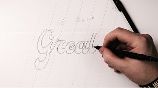 Hand Lettering Tutorial | How To Draw Brush Script