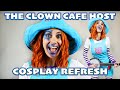 The clown cafe host cosplay refresh tutorial from the real clown cafe host