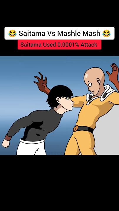 Saitama vs Mashle Mash 😂 #shorts #anime #badass #moments