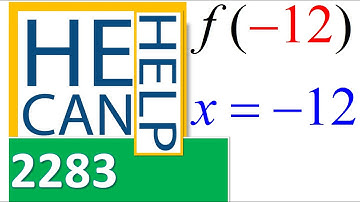 2283 {HECANHELP.COM USA & GEORGE MATHEW} Functions f(-12)