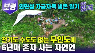 [충남 보령] 전기도 수도 시설도 들어오지 않는 외딴섬에 직장도 포기하고 들어와 6년째 혼자 자급자족하며 살아가는 자연인의 생존 일기 | #한국기행 #방방곡곡