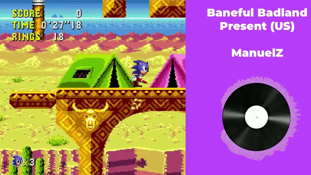 Sonic CD Scrapped Rounds OST - Baneful Badland Present (US)