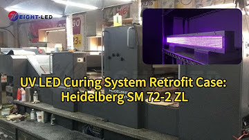 UV LED Curing System for Offset Printing Retrofit Case Share: Heidelberg SM 72-2 ZL