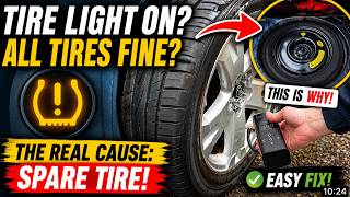 Tire Pressure Light On But All 4 Tires Fine? Check THIS Hidden Tire! (Toyota RAV4 Fix)
