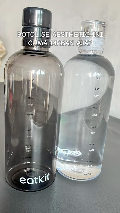Aesthetic transparent drinking bottle✨ #transparentdrinkingbottle
