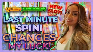 Last Second Luck! 🍀 Queen of Emeralds Rare Slot Bonus Turned My Luck Around!