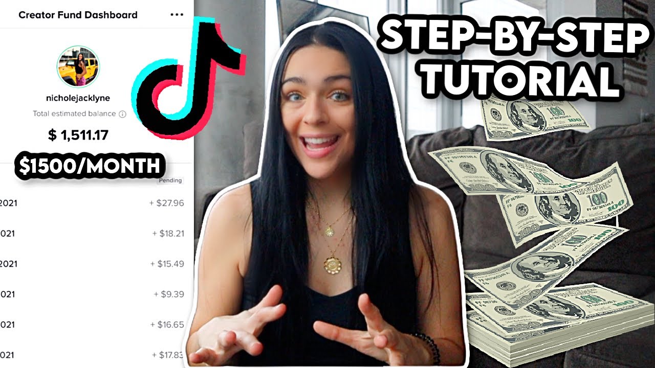 How To Make Money On Tiktok Get Paid 1 500 Per Month Easy Step By Step Tutorial Youtube
