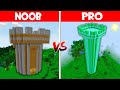 Minecraft NOOB vs PRO: NOOB TOWER vs PRO TOWER! THE TALLEST TOWER in Minecraft!  (Animation)
