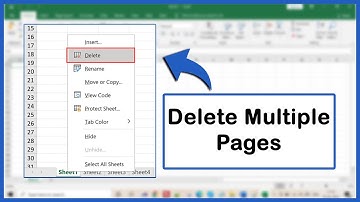 How To Delete Multiple Pages In Excel (Delete Multiple Sheets In Excel)