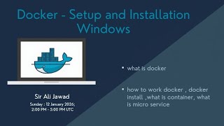 Giaic Quarter 4  Sunday (2-5): Docker Basics - Docker Desktop - Docker File - Docker Image 
