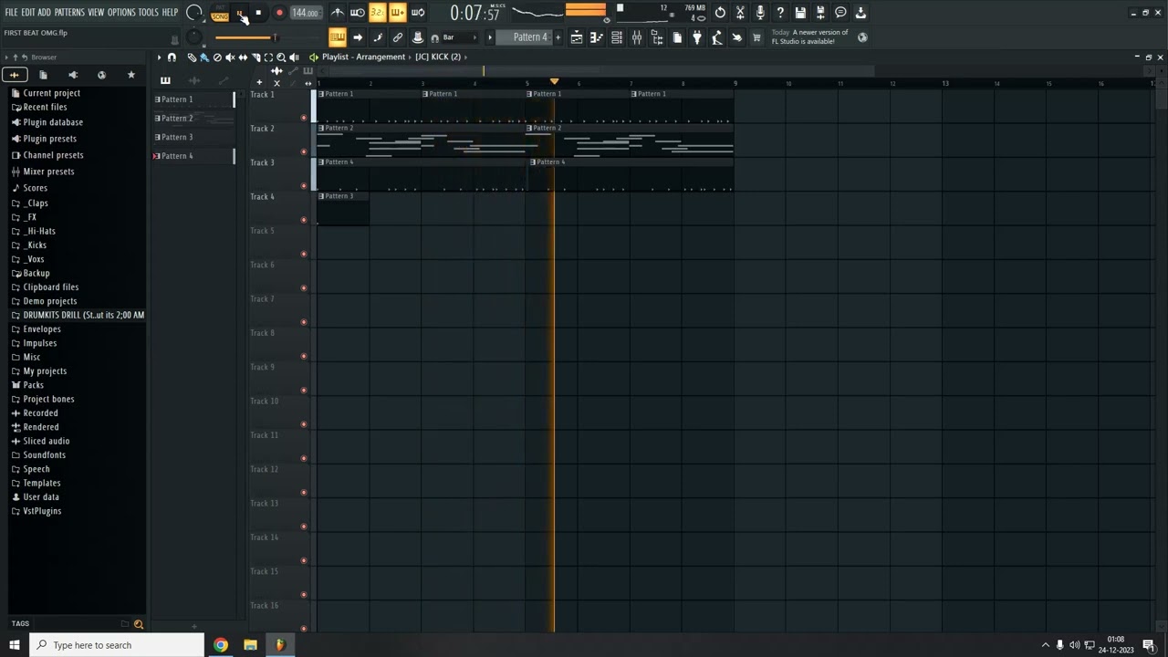 my first beat at fl studio