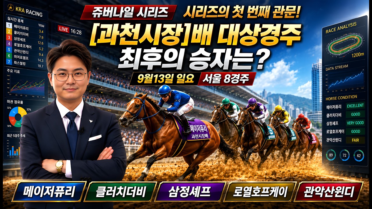 #과천시장배 대상경주! 민병철의 심층 분석!.