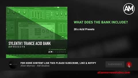 28 X Acid Presets for Sylenth1 (303 Acid, Trance, Techno, Prog)