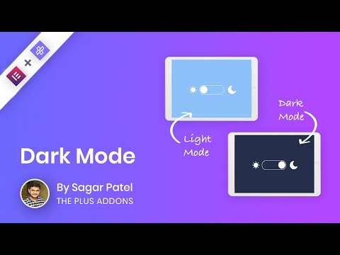 How to setup Dark mode toggle in Elementor?