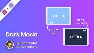 How to setup Dark mode toggle in Elementor?