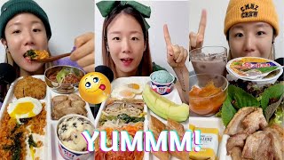 ASMR BEST *SATISFYING* MUKBANG COMPILATION *BIG BITES* *IN ONE BITE* *ONE PLATE* | @먹스나Muk Sna [2]