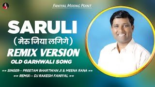 Video thumbnail of "Saruli Mero Jiya Lagige - Remix Version - Insta Viral Song - Preetam  Bhartwan & Meena Rana - Dj RKF"