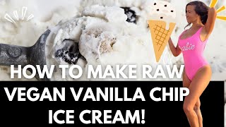 Raw Vegan Mint Chip Ice Cream