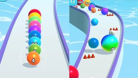 Ball Run 2048 🎱😷 - All Levels Gameplays  Android, iOS part 93