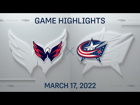 NHL Highlights | Capitals vs. Blue Jackets - Mar. 17, 2022