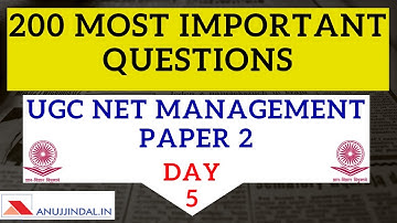UGC NET Management December 2019 | 200 Most Important Questions (Managerial Economics) | Day 5
