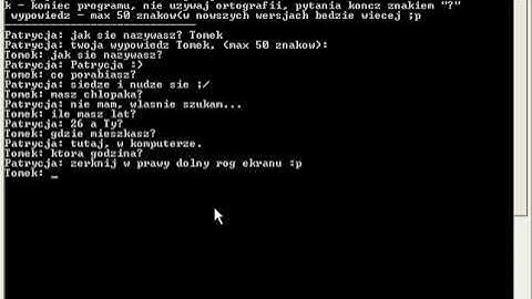 turbo pascal kurs  - prosty chat bot