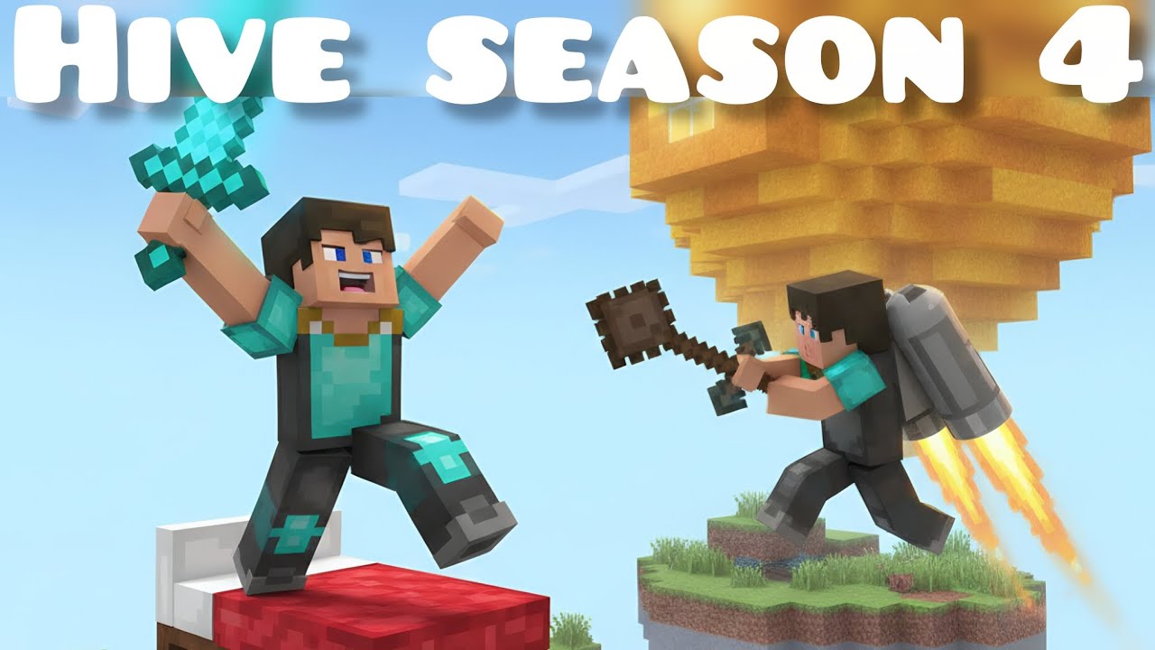 Hive Bedwars Gameplay On Mobile || 60 fps || 4k