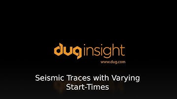 Seismic traces with varying start-times